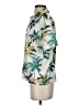 Unbranded 100% Polyester Tropical Green Short Sleeve Blouse Size XS - photo 5