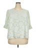 Daniel Rainn Green 3/4 Sleeve Blouse Size 2X - photo 1