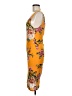 Popular Basics Tropical Orange Cocktail Dress Size M - photo 5