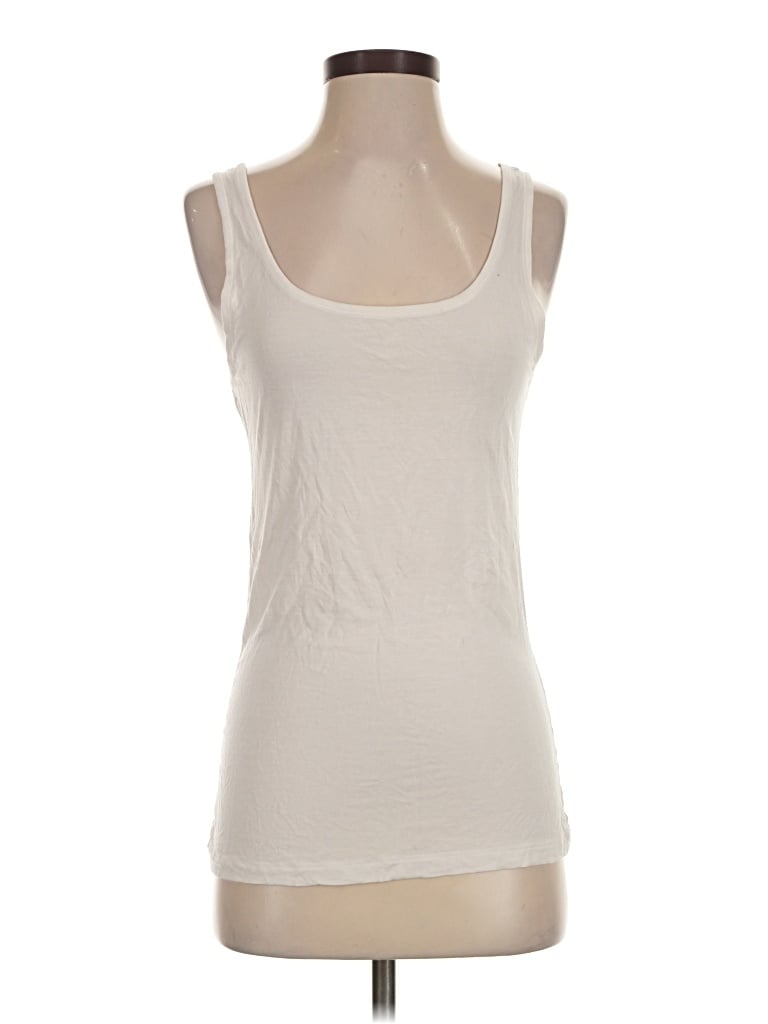 Pre-owned Jockey Tank Top Ivory Scoop Neck Tops