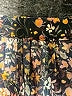 Amour Vert 100% Viscose Floral Black Short Sleeve Blouse Size S (estimated) - photo 7