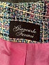 Giancarlo Ferrari 100% Silk Tweed Purple Jacket Size 8 - photo 6