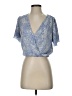 ASTR The Label Blue Short Sleeve Blouse Size XS - photo 1