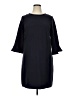 Ann Taylor Solid Black Casual Dress Size 14 - photo 1