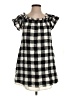 Corey Lynn Calter 100% Polyester Checkered-gingham Black Gray Casual Dress Size XS - photo 1