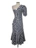 Jonathan Simkhai Checkered-gingham Blue Cocktail Dress Size 4 - photo 2