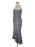 Jonathan Simkhai Checkered-gingham Blue Cocktail Dress Size 4 - photo 5