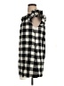Corey Lynn Calter 100% Polyester Checkered-gingham Black Gray Casual Dress Size XS - photo 5