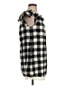 Corey Lynn Calter 100% Polyester Checkered-gingham Black Gray Casual Dress Size XS - photo 4