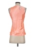 J.Crew 100% Acetate Orange Sleeveless Top Size XS - photo 2