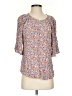 Democracy 100% Rayon Orange Short Sleeve Blouse Size S - photo 1