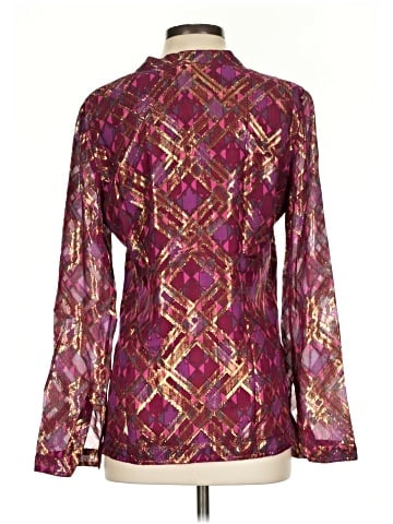 Tory Burch Long Sleeve Silk Top (view 2)