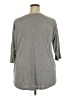 Torrid Gray 3/4 Sleeve Top Size 2X Plus (2) - photo 2