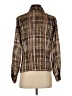 DressBarn 100% Polyester Tweed Brown Long Sleeve Blouse Size S - photo 2