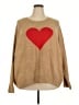 Vince Camuto Hearts Tan Pullover Sweater Size XXL - photo 1