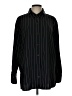 Nordstrom Stripes Black Long Sleeve Button-Down Shirt Size L - photo 1
