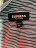 Express Chevron-herringbone Gray Long Sleeve Blouse Size XS - photo 7