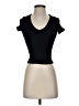 Lulus Black Short Sleeve Turtleneck Size S - photo 1