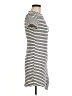 Olivaceous Stripes Ivory Casual Dress Size M - photo 4