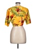 Shein Yellow Short Sleeve Blouse Size 12 - photo 2