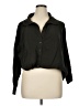 ELOQUII Black 3/4 Sleeve Button-Down Shirt Size 14 Plus - photo 1
