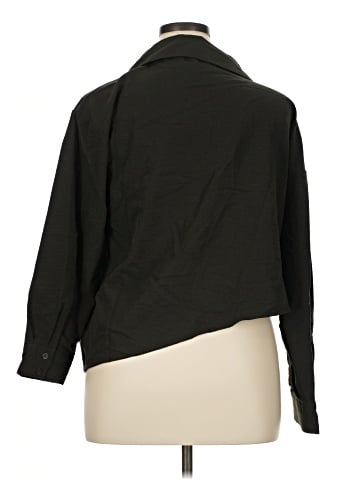 ELOQUII 3/4 Sleeve Button-Down Shirt (view 2)