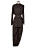 Fashion Nova 100% Polyester Animal Print Black Jumpsuit Size S - photo 2