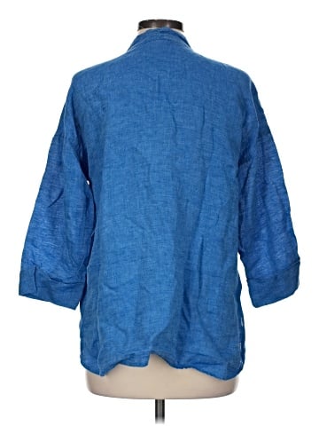 Purejill 3/4 Sleeve Button-Down Shirt (view 2)