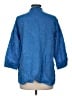 Purejill Blue 3/4 Sleeve Button-Down Shirt Size Med Petite - photo 2