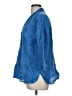 Purejill Blue 3/4 Sleeve Button-Down Shirt Size Med Petite - photo 5