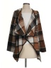 Unbranded Plaid Brown Cardigan Size S - photo 1
