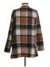 Unbranded Plaid Brown Cardigan Size S - photo 2