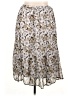 Laura Scott 100% Polyester Print Silver Casual Skirt Size XL - photo 1