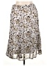 Laura Scott 100% Polyester Print Silver Casual Skirt Size XL - photo 2