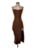 Cider 100% Polyester Brown Casual Dress Size XS - photo 1