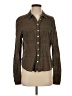Free People Brown Long Sleeve Button-Down Shirt Size S - photo 1
