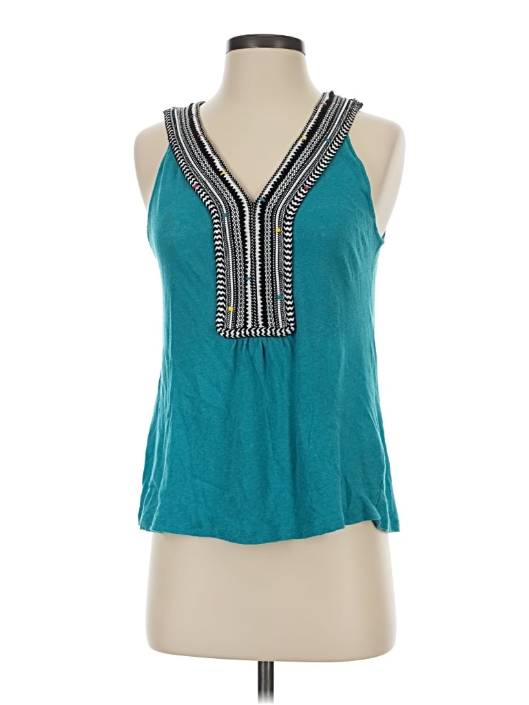 Pre-owned Akemi + Kin Sleeveless Blouse In Teal