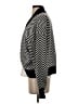 VICI 100% Cotton Chevron-herringbone Black Cardigan Size XS - photo 5