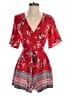 Trixxi Paisley Red Romper Size S - photo 1