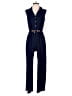 Perseption Concept Solid Blue Jumpsuit Size S - photo 1
