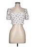 Forever 21 100% Rayon White Short Sleeve Top Size L - photo 1