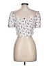 Forever 21 100% Rayon White Short Sleeve Top Size L - photo 2