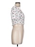 Forever 21 100% Rayon White Short Sleeve Top Size L - photo 4