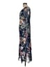 Komarov Floral Blue Cocktail Dress Size Lg (3) - photo 5
