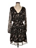 Collective Concepts 100% Polyester Floral Black Casual Dress Size S - photo 1