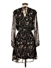 Collective Concepts 100% Polyester Floral Black Casual Dress Size S - photo 2