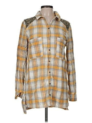 Free People Long Sleeve Button-Down Shirt (view 1)