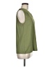Unbranded 100% Polyester Green Sleeveless Blouse Size M - photo 4