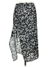 Shein 100% Polyester Print Black Casual Skirt Size 6 - photo 1