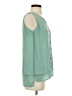 Assorted Brands 100% Polyester Green Sleeveless Blouse Size XS - photo 4
